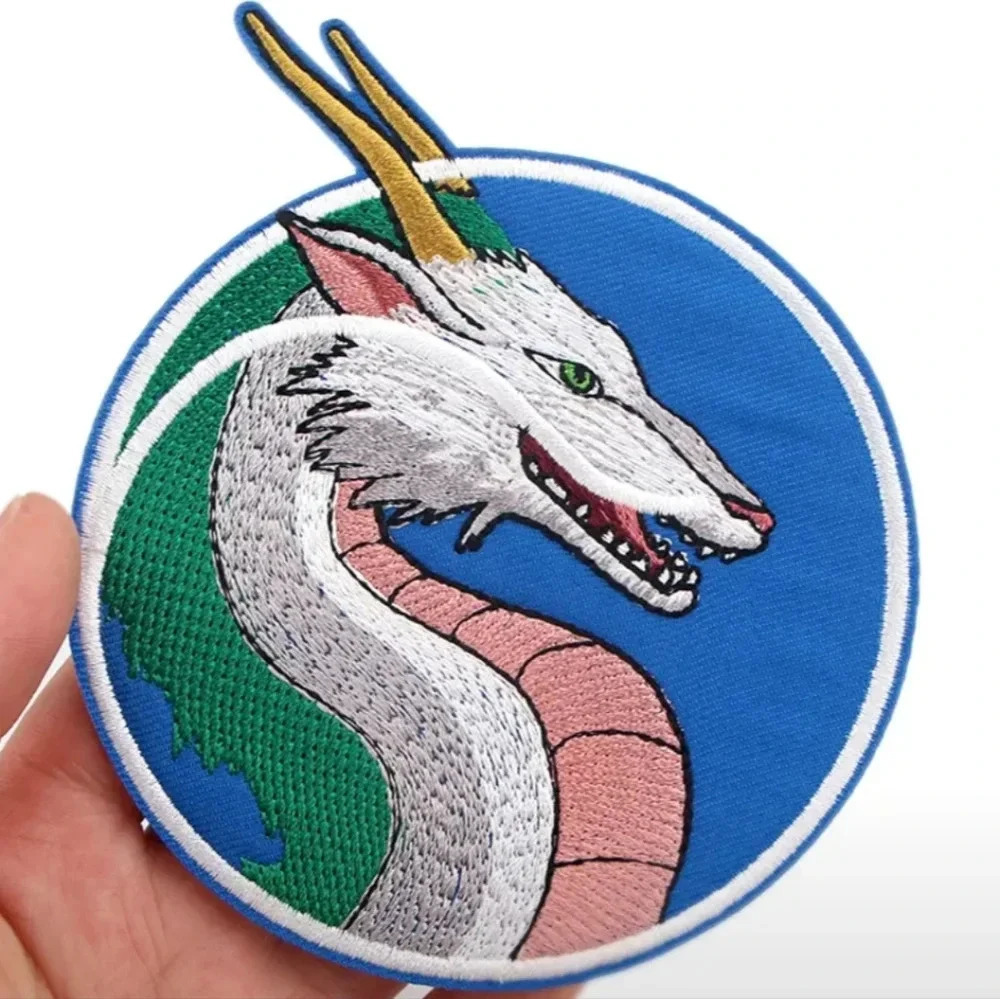 Spirited Away Haku Embroidered Patch - Kohaku River Spirit